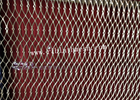 0.3m Length Expanded Metal Decorative Mesh Stainless Steel Aluminium Materials